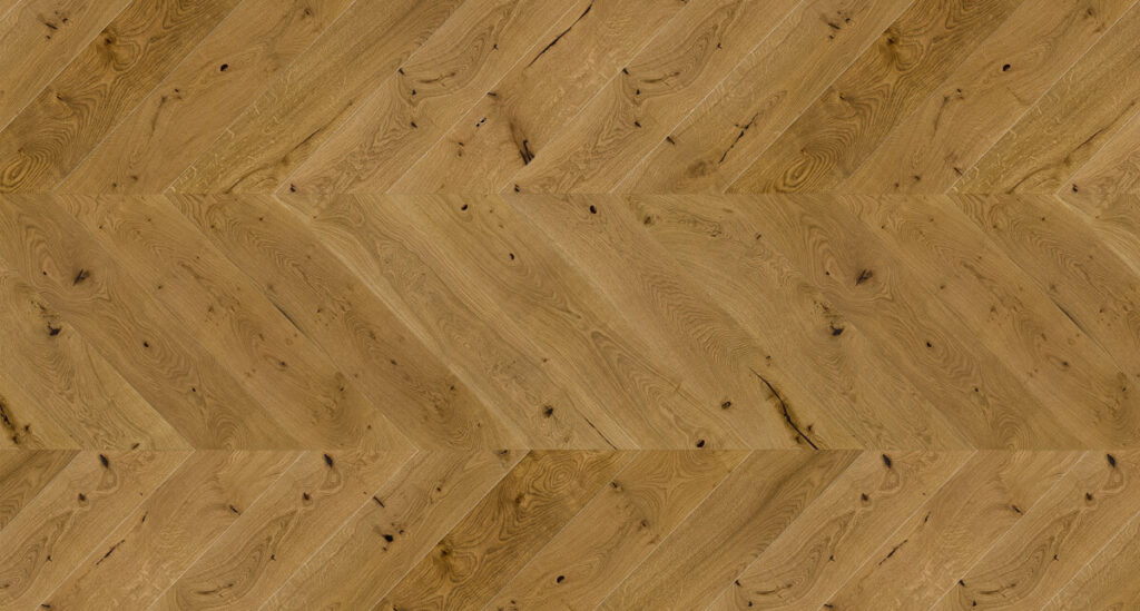 Timba Floor Chevron 14 x 130 Smoked Oak Brushed Matt Lacquered