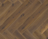 Premium Embossed Coffee Oak Herringbone