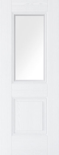 White Grain Arnhem Glazed - Primed Internal Door
