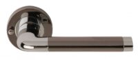 Argo Lever On Round Rose Privacy PCP/blk Nickel