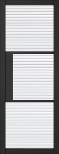 Black Tribeca 3l - Reeded Internal Door