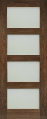 Coventry Frosted Glazed Walnut - Prefinished Internal Door