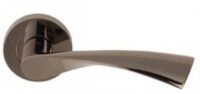 Flex Lever On Round Rose - Blk Nickel