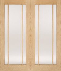 Lincoln Glazed Oak Pairs Internal Door