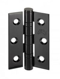 Manhattan Range Matte Black Hinges (Pack of 3)