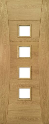 Pamplona Oak Glazed - Prefinished Internal Door