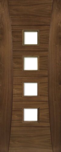 Pamplona Walnut Glazed - Prefinished Internal Door