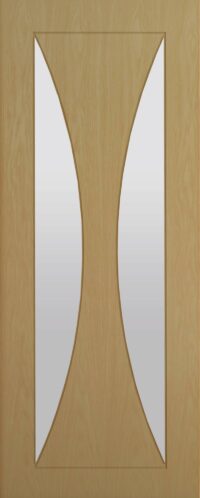 Sorrento Oak Glazed - Prefinished Internal Door