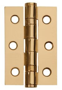 Hinge (pair) 3" Polished Brass