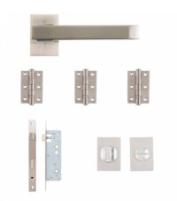 Argo Urban Bathroom Kit Satin Nickel Chrome