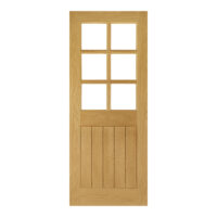 Ely Oak 6L Glazed – Prefinished Internal Door