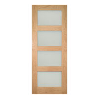 Coventry Oak 4L Frosted Glazed – Prefinished Internal Door