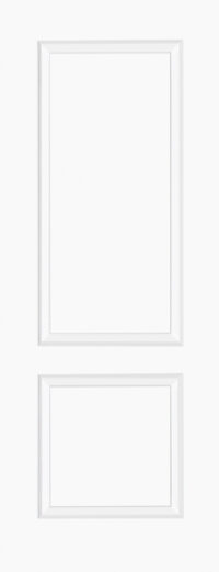 Berlin 2P White Moulded Internal Door