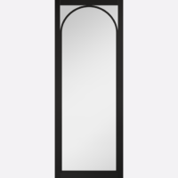 Melrose Black Clear Glazed Prefinished Internal Door