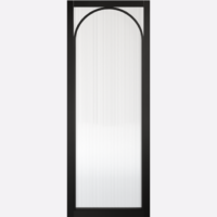 Melrose Black Reeded Glazed Prefinished Internal Door