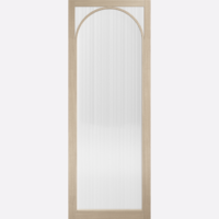 Melrose Blonde Oak Reeded Glazed Prefinished Internal Door