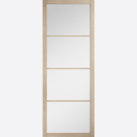 Soho Blonde Oak Clear Glazed Prefinished Internal Door