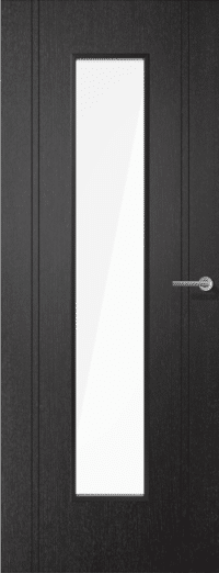 Monaco Black Laminate Glazed – Prefinished Internal Door