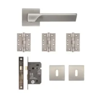 Athens Mortice Kit Satin Nickel