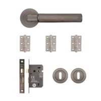 Delphi Mortice Kit Matt Satin Black Nickel
