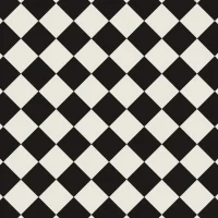 Tarkett Glue-Down LVT Checkerboard Mono Black & White